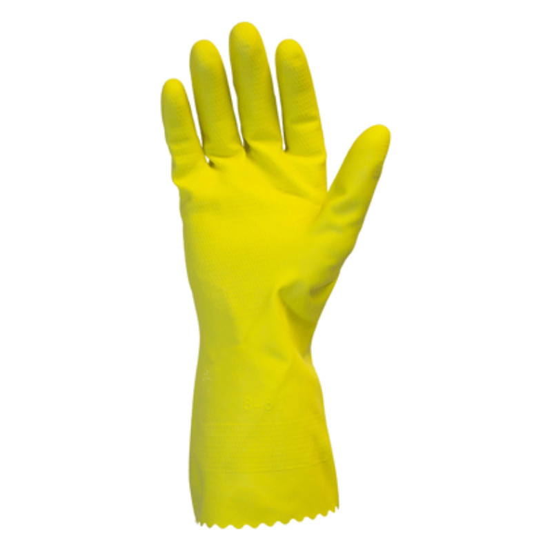 Guantes latex amarillo para limpieza
