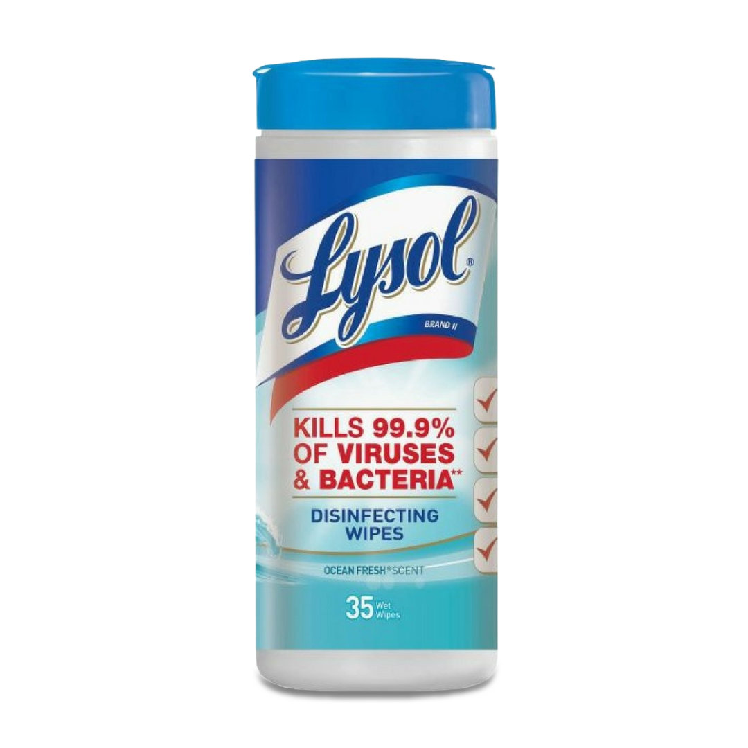 lysol wipes desinfectantes ocean fresh 35 wipes